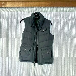 ATHLETA Gray Blue Goose Down Puffer Vest - XS